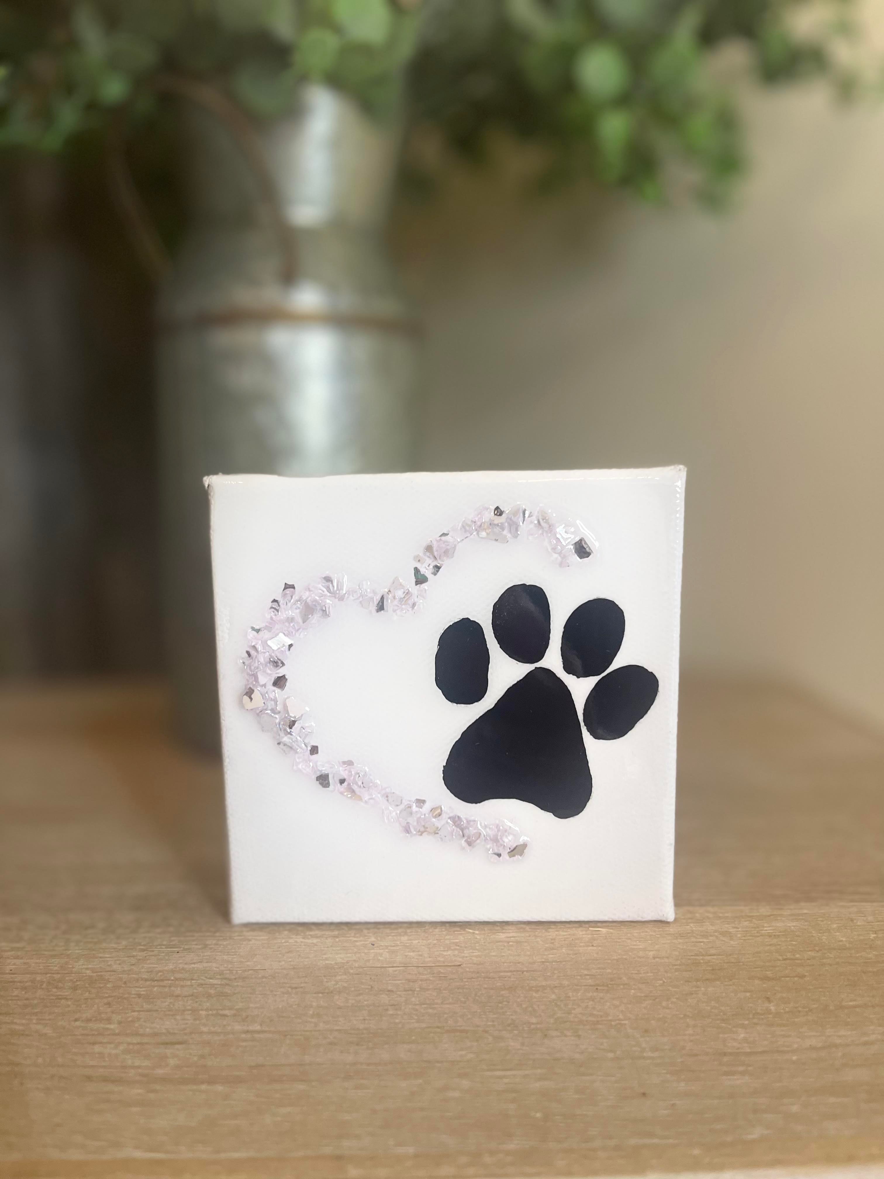 Paw Print Heart